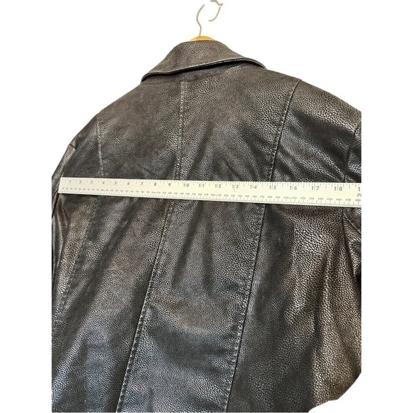 Silver Jeans Co Black Faux Moto Jacket Womens Size 2X - Picture 11 of 11
